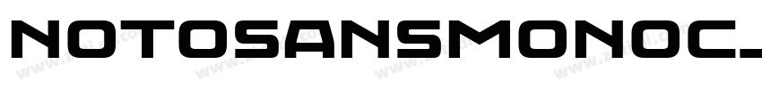 notosansmonoCJKtc bl字体转换